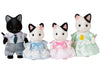 EPOCH Sylvanian Families Doll Charcoal Cat Family FS-05 Polyester, Nylon, PVC_1