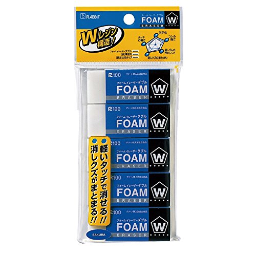 Sakura Crepus eraser form eraser double 100 5 pieces RFW 100 - 5 P NEW_1