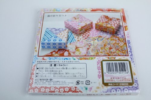 JAPANESE ORIGAMI PAPER CHIYOGAMI 100pieces 10Designs 15x15cm 100sheets NEW_3