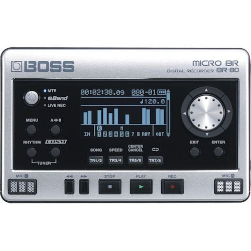 BOSS Digital Recorder Micro BR BR-80 USB, SDHC, SD card 32GB MP3/WAV NEW_1