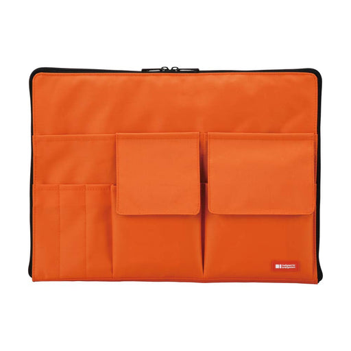 Lihit Lab. A7554-4 Teffa Bag in Bag Size A4 Orange W350xD17xH255mm Thin NEW_1