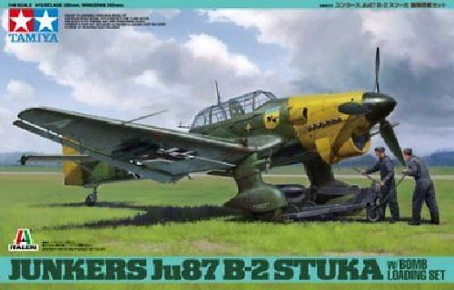 TAMIYA 1/48 Junkers Ju 87B-2 Stuka w/Bomb Model Kit NEW from Japan_2