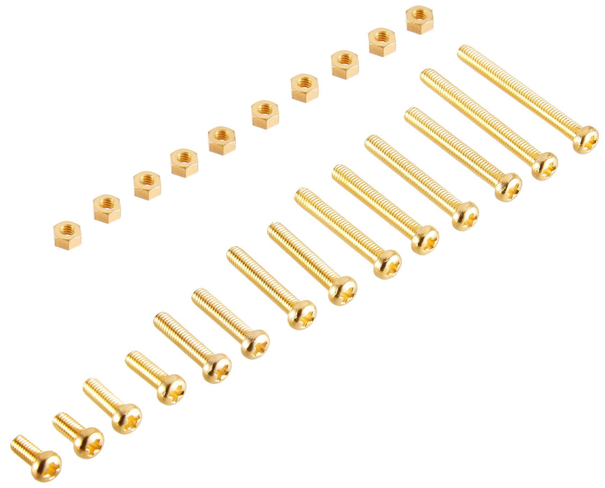 Yamamoto Sound Craft BT-2 Brass screw set for cartridges 24 gold plated finish_1
