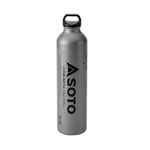 SOTO Wide Mouth Fuel Bottle 1000ml SOD-700-10 Aluminum Silver 7.4xH29cm NEW_1