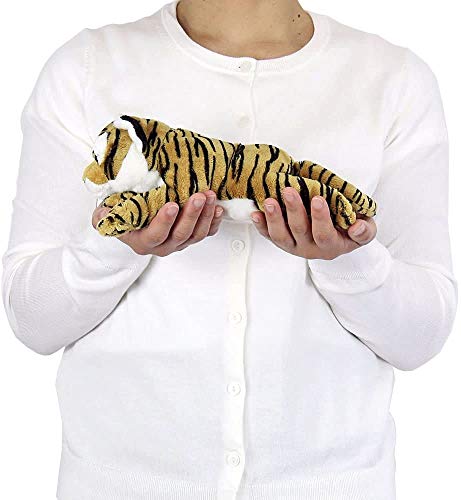 COLORATA Tiger Plush Animal Lying down Series Soft Touch 12x9x26cm ‎975671 NEW_6