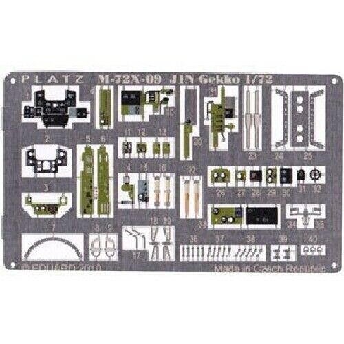 Platz 1/72 Detail Up Etching Parts for Night Fighter Gekko Plastic Model Kit NEW_1