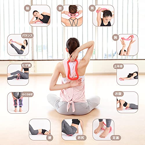 Maki Sports Wave Stretch Ring Plastic Lumbago Pink Yoga, Exercise Fitness NEW_5