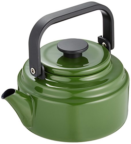 NODA HORO Enamel Ware Coffee Tea Kettle AM-20K 2.0L Olive Green IH100V/200V NEW_1