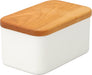 Noda Horo Enamel Butter Case 450g Sakura Wood Lid BT-450 L9.7xW15.7xH8.1cm NEW_1