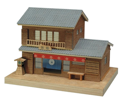 Woody Joe mini architecture series No.4 Hatago (Hotel) wooden model Kit 171204_1