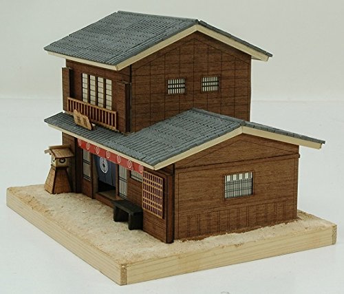 Woody Joe mini architecture series No.4 Hatago (Hotel) wooden model Kit 171204_2