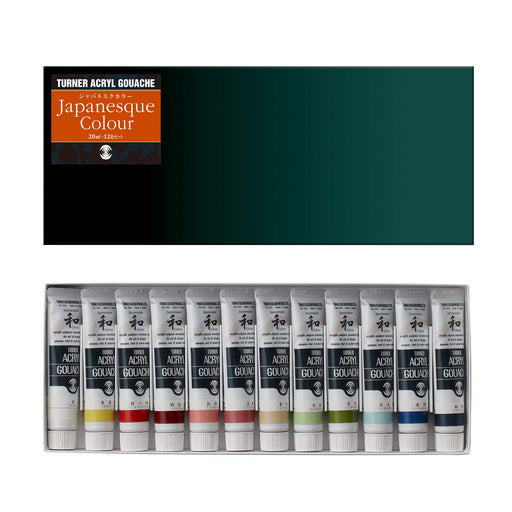 Turner ACRYL GOUACHE Japanesque colour Set AGJ2012C (20ml Tube) 12 Colors NEW_1
