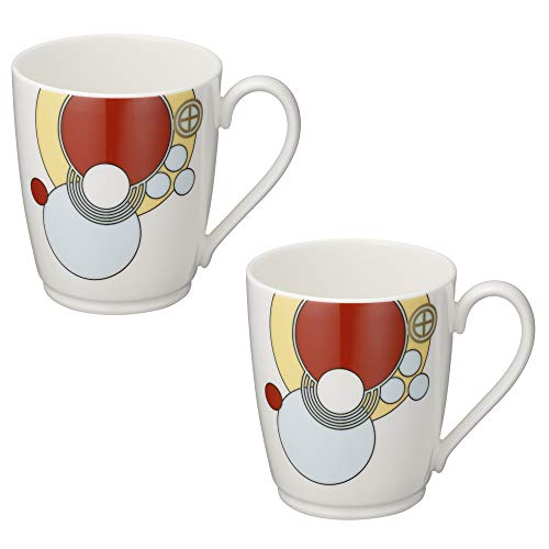 Noritake bone china Frank Lloyd Wright design tableware mug pair set P97280/4614_2