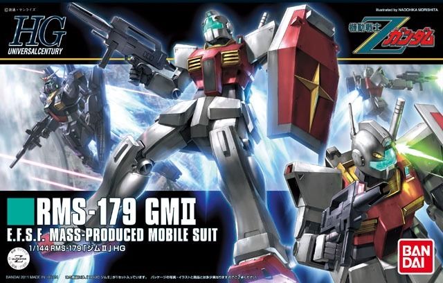 BANDAI HGUC 1/144 RMS-179 GM II Plastic Model Kit Mobile Suit Z Gundam Japan_1