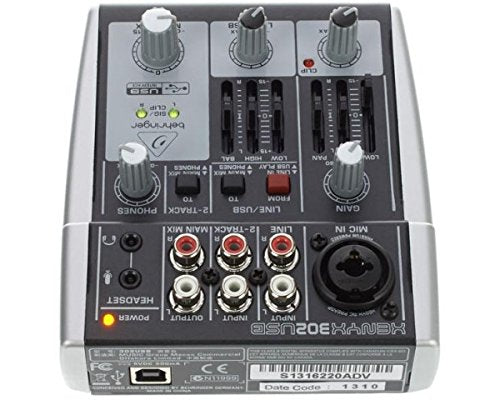 BEHRINGER XENYX 302USB 5-Input mixer USB/Audio Interface NEW from Japan_3