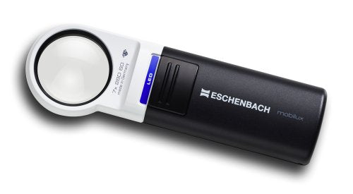 ESCHENBACH 1511-7 hand-held 7X magnifying glass Mobirakkusu LED Wide Light Loupe_1