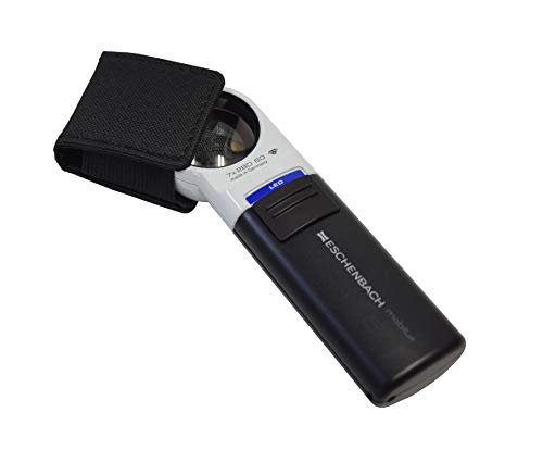 ESCHENBACH 1511-7 hand-held 7X magnifying glass Mobirakkusu LED Wide Light Loupe_4