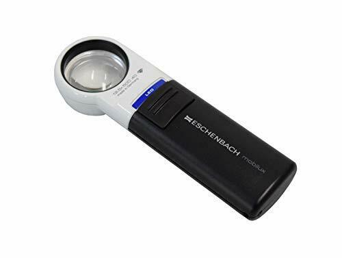 ESCHENBACH hand loupe Mobirakkusu LED magnification 12.5 times LED lit 1511-12_1