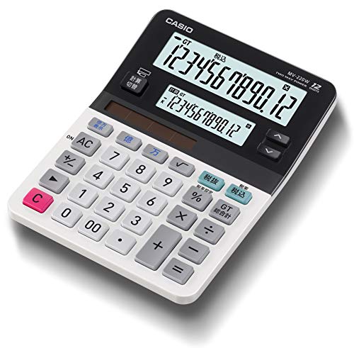 CASIO mini just type twin LCD calculator MV-220W-N NEW from Japan_1