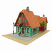 Sankei Studio Ghibli Howl's Moving Castle Hat Shop 1/150 Paper Craft Kit MK07-03_1