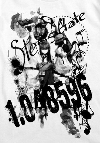 Cospa STEINS; GATE Stein's gate collage T-shirt White Size L 4701-970 NEW_2