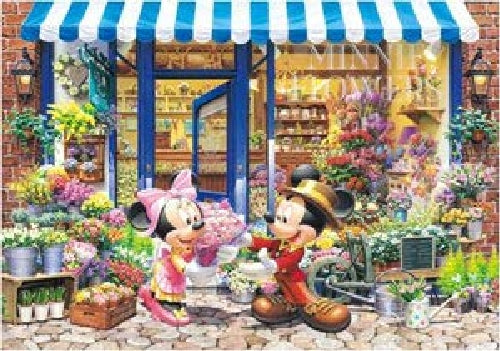 Disney Jigsaw Puzzle 1000 Small pieces DW-1000-393 Minnie Flower Shop 1000 pcs_1