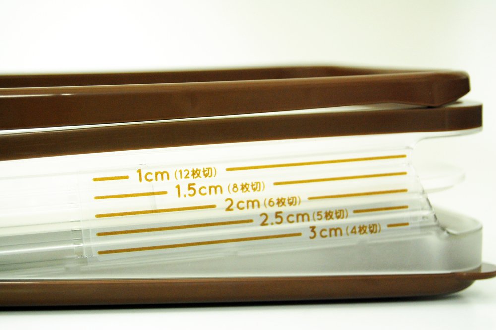 Yoshikawa Bread Slicer Sideway Cutter Home Bakery Club Brown SJ1457 23.5x16x7cm_2