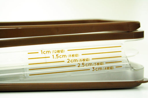 Yoshikawa Bread Slicer Sideway Cutter Home Bakery Club Brown SJ1457 23.5x16x7cm_2