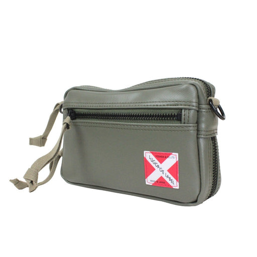 YOSHIDA KABAN LUGGAGE LABEL LINER POUCH S 951-09244 Khaki Green NEW from Japan_1