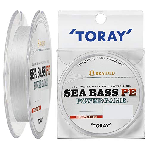 TORAY  Seabass PE Power Game 12lb 150m 8 strands White ‎F71L polyethylene NEW_1