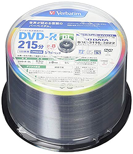 MITSUBISHI Verbatim DVD-R Dual Layer 8x One Time Recording 50 Pcs NEW from Japan_1