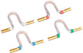 Yamamoto Acoustic Craft Shell lead wire YR-02 4-color set With terminal 1.5cm_1