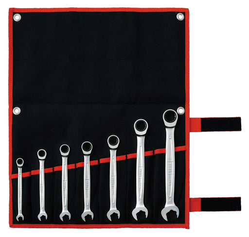 TONE Quick ratchet wrench set RMQ700 contents 7-point black Box End Head NEW_1