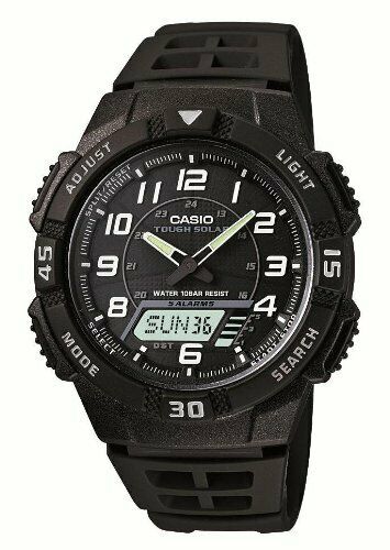 Casio watch Standard Solar AQ-S800W-1BJF black NEW from Japan_1