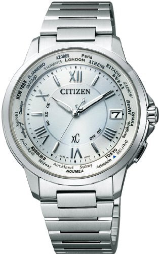 CITIZEN xC Eco-Drive CB1020-54A Solar Radio Men's Watch Stainless Steel Silver_1