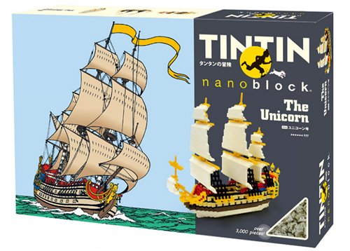 Nanoblock Tintin The Secret of the Unicorn Ship TIN-04 Kawada 3000 pieces NEW_2