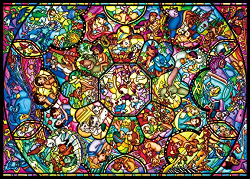 2000 Piece Jigsaw Puzzle Disney All Star Stained Glass 73 x 102cm NEW from Japan_1