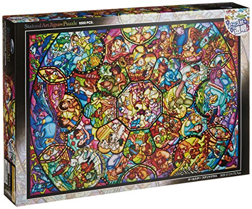 Disney Stained Art All Star Stained Glass 1000 piece jigsaw puzzle NEW_1