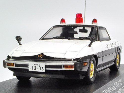 HIKO Seven 1/43 MAZDA SAVANNA RX-7 PATROL CAR 1979 Shimane Prefectural Police_4