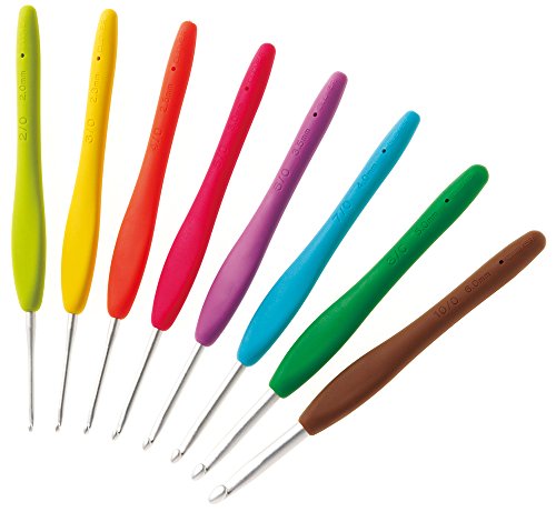 Clover Amure Hook crochet needle Set (8pcs) NEW from Japan_2