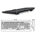 Perixx PERIBOARD-513II Touch Pad Wired Standard Keyboard ‎10165 Black USB NEW_3