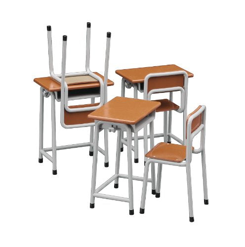 Hasegawa 1/12 School Desk & Chair Model Kit NEW from Japan_1