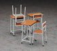 Hasegawa 1/12 School Desk & Chair Model Kit NEW from Japan_2