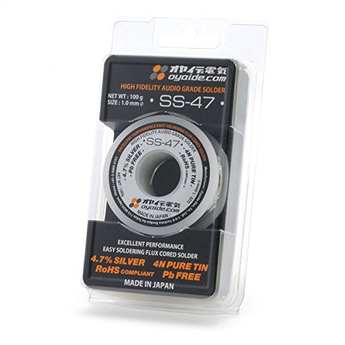 Oyaide SS-47-100G Acoustic alloy solder 100g phi1.0mm 4.7percent Silver NEW_1
