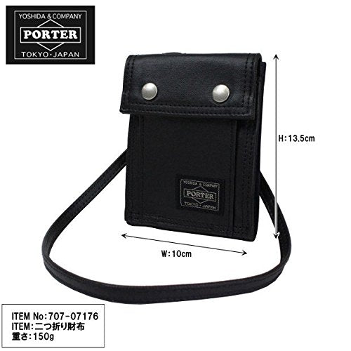 YOSHIDA KABAN PORTER FREE STYLE WALLET 707-07176 BLACK W100xH135xD15mm NEW_2