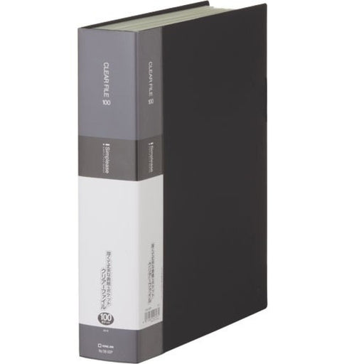 King Jim 136-5SP Black SimPlease clear file 100P A4 black L32xW24xH9 cm NEW_1