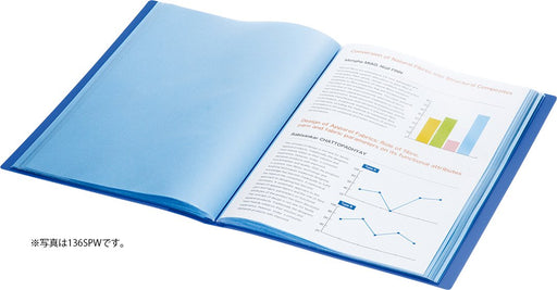 King Jim 136-5SP Black SimPlease clear file 100P A4 black L32xW24xH9 cm NEW_2