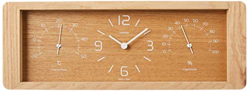 Lemnos Yokan Natural LC11-06NT Table Clock Step movement, with thermo-hygrometer_2