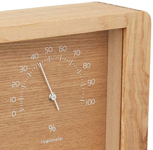 Lemnos Yokan Natural LC11-06NT Table Clock Step movement, with thermo-hygrometer_5