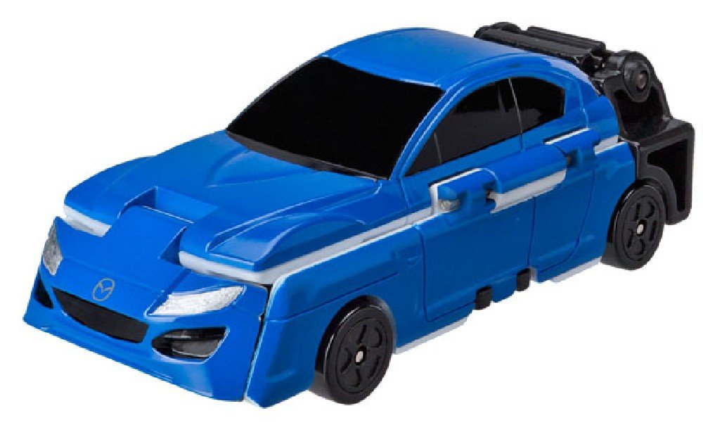 Bandai Mazda RX-8 Police Car Blue VooV FR01: Transforming Toy Car Diecast NEW_1